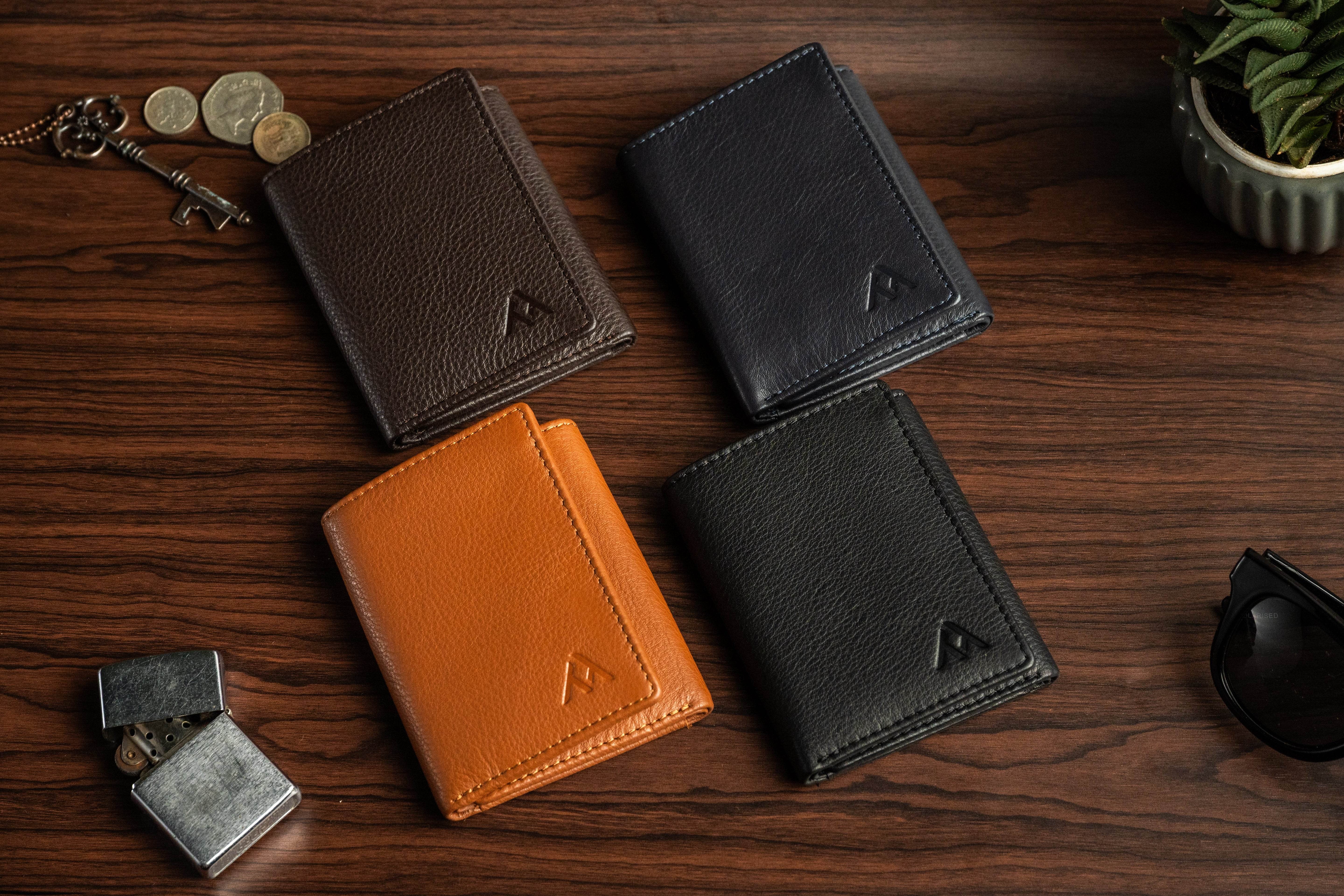 Men’s Trifold Leather Wallet - Tom Tanners