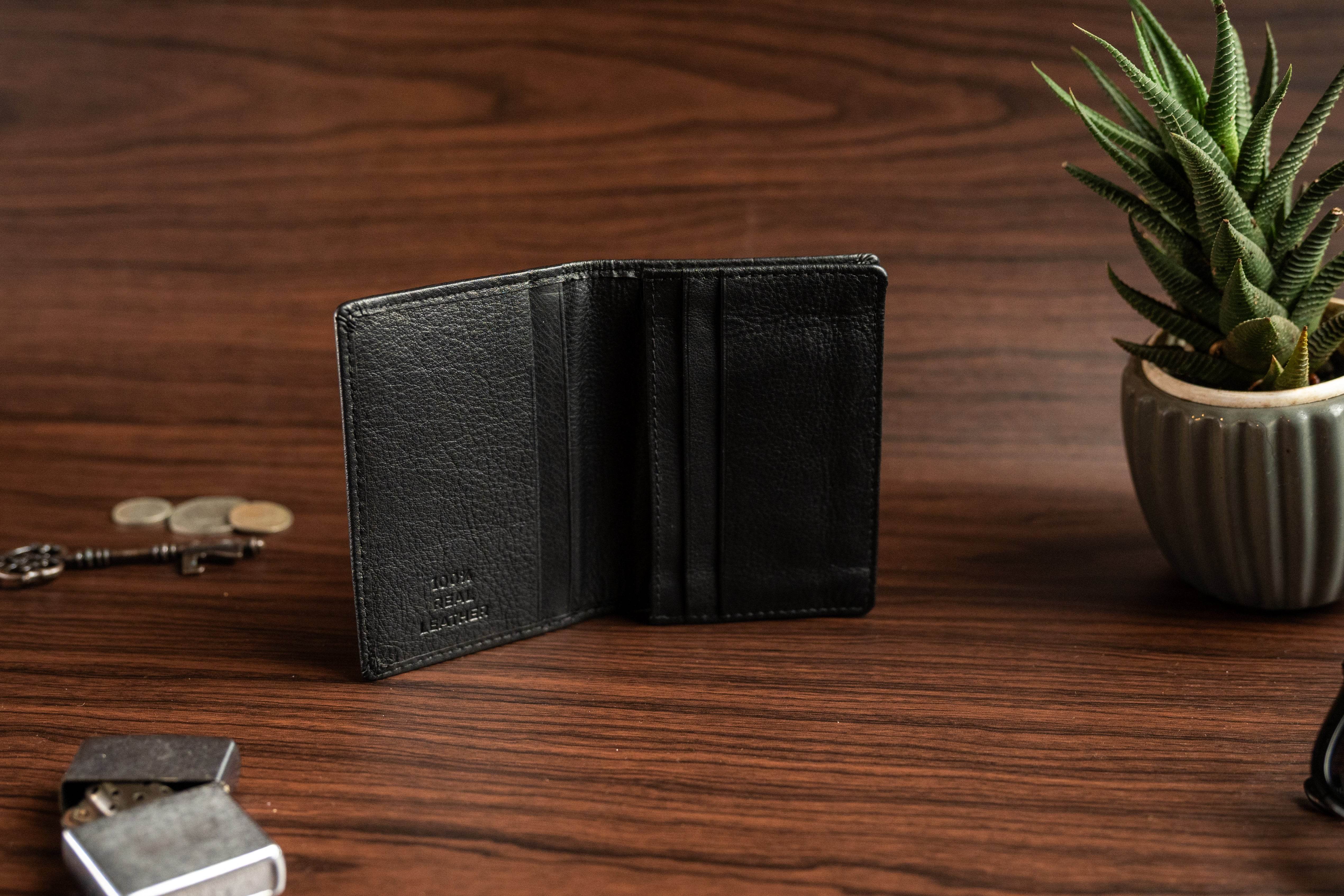 Bifold Leather Card Holder – Slim & High Capacity - Tom Tanners