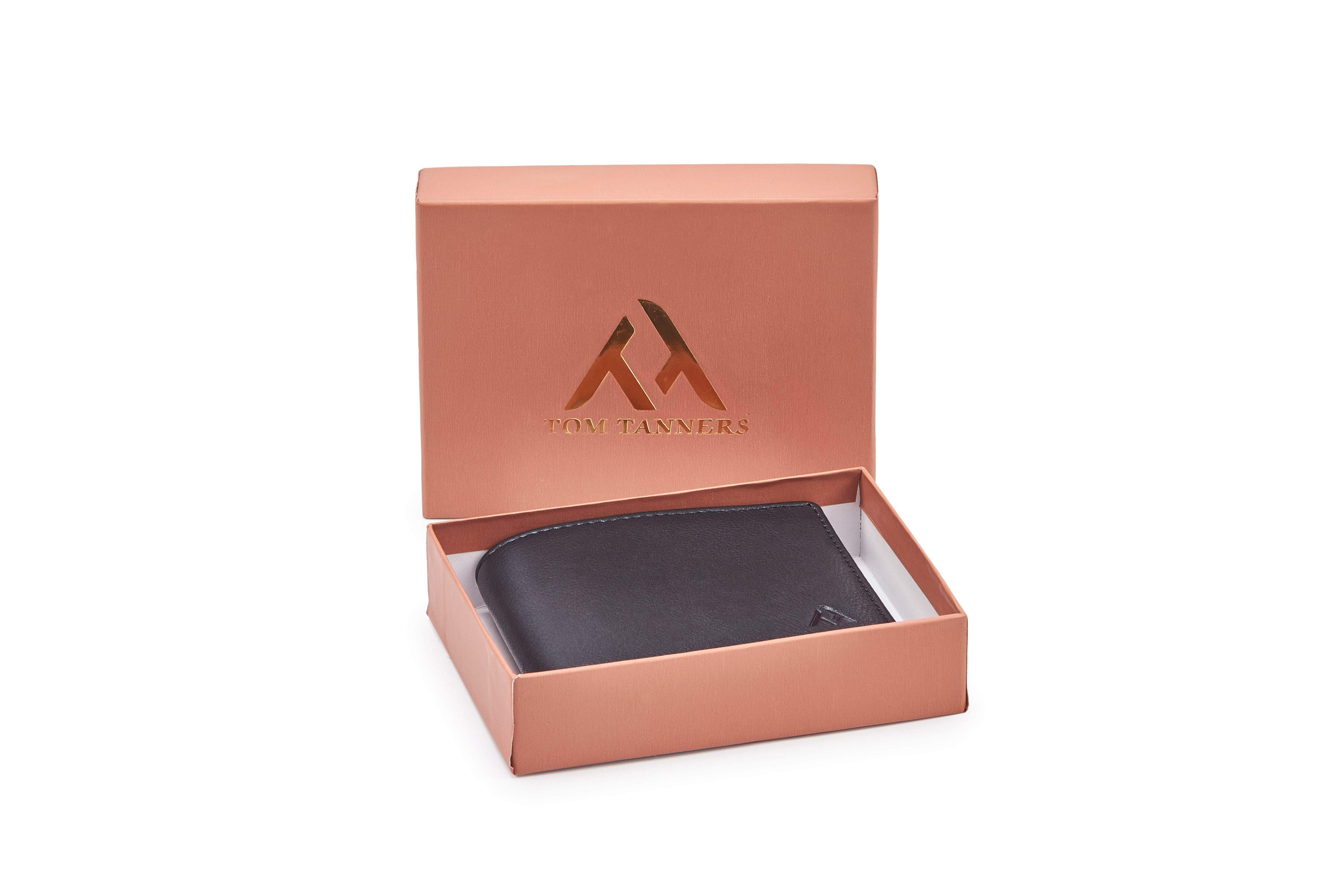 Leather Wallet WL100MBK - Tom Tanners