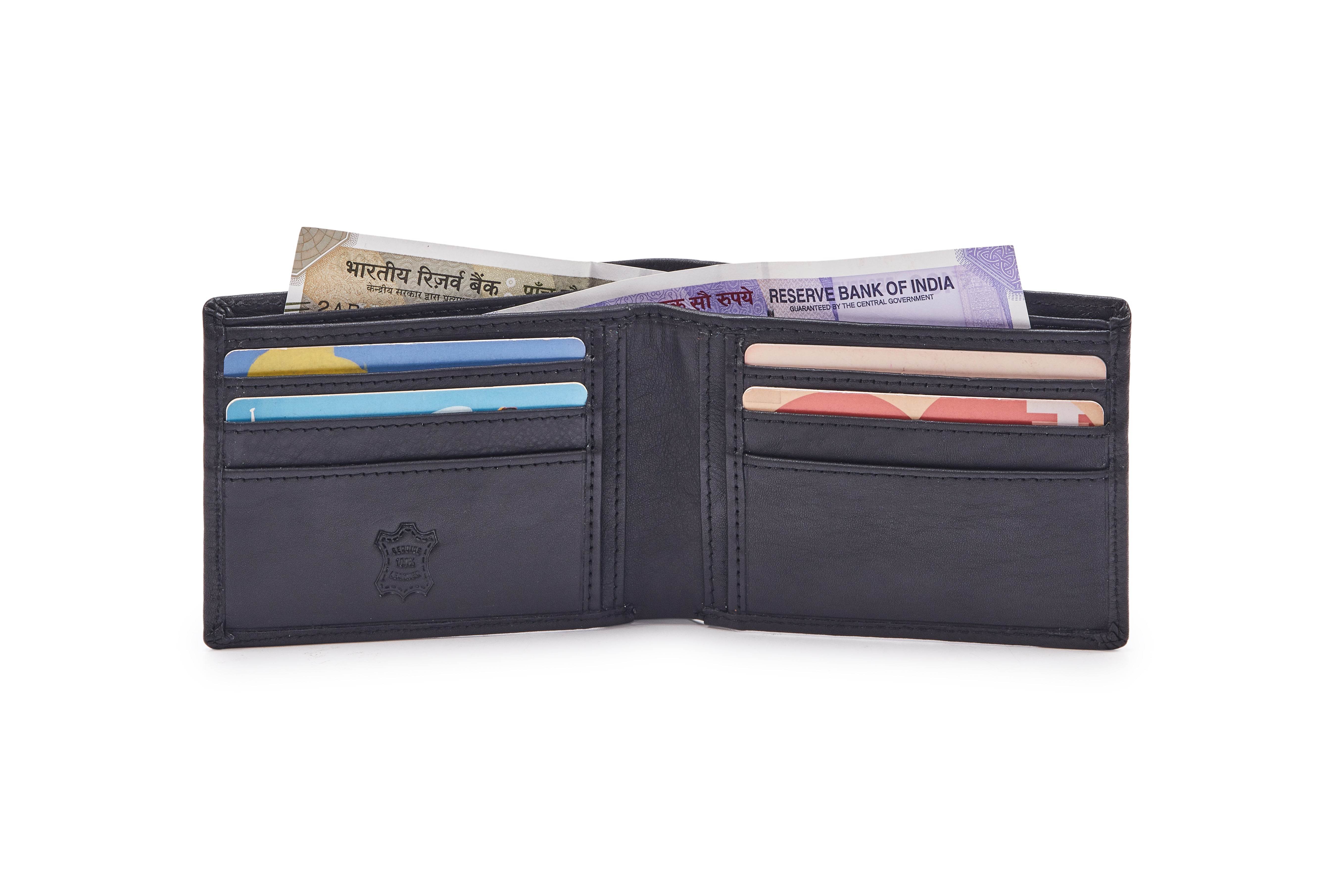 Leather Wallet WL100MBK - Tom Tanners