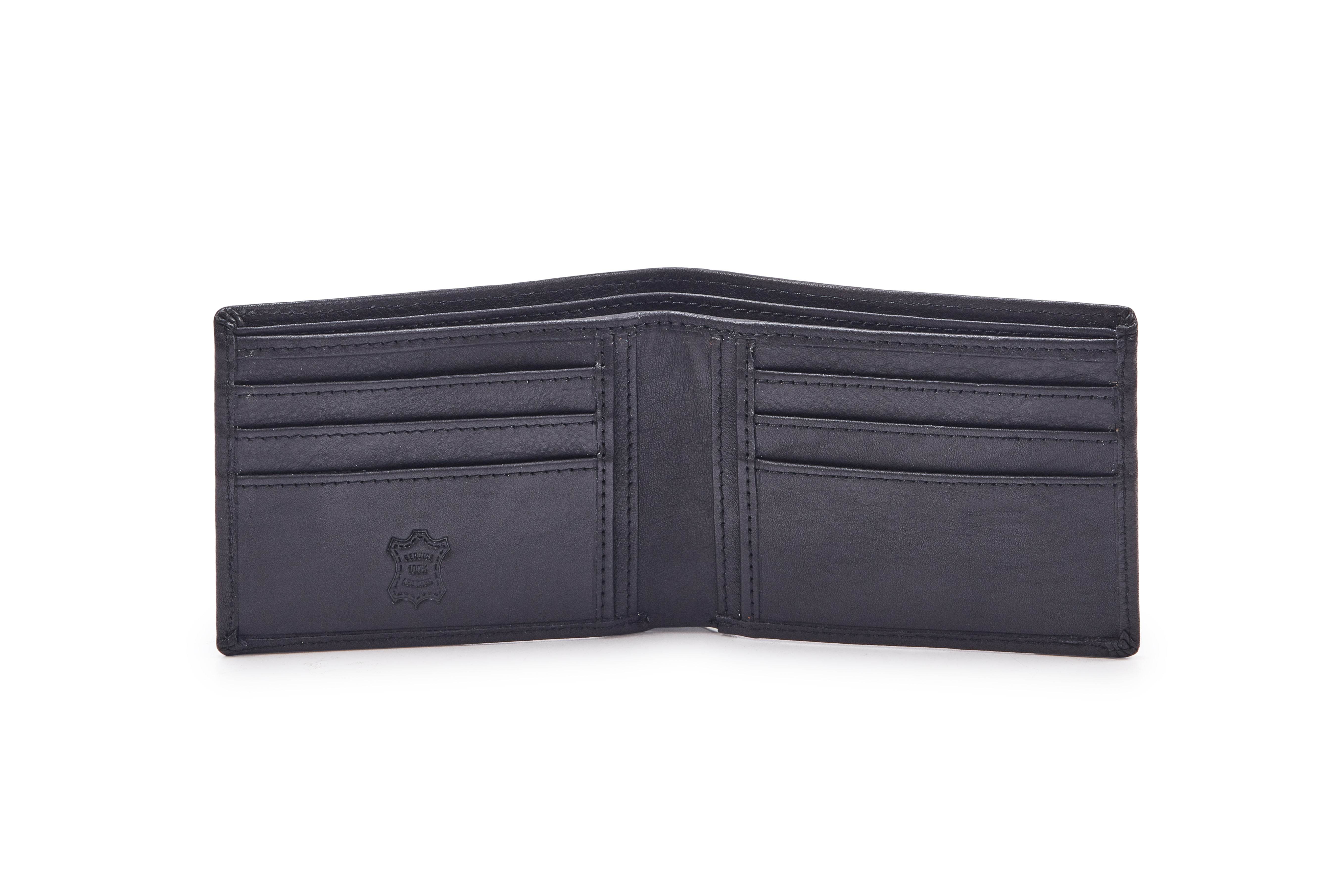 Leather Wallet WL100MBK - Tom Tanners