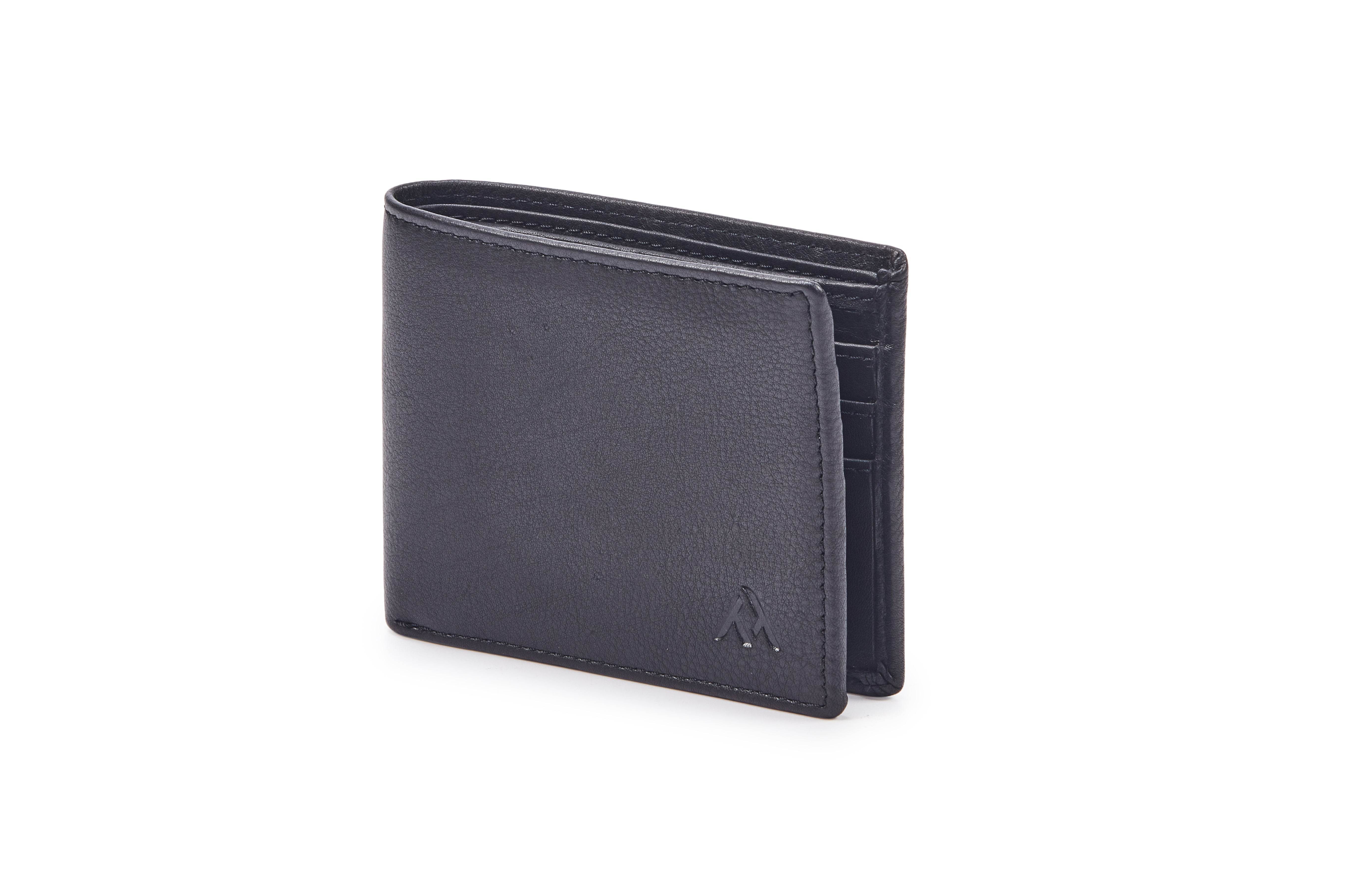 Leather Wallet WL100MBK - Tom Tanners