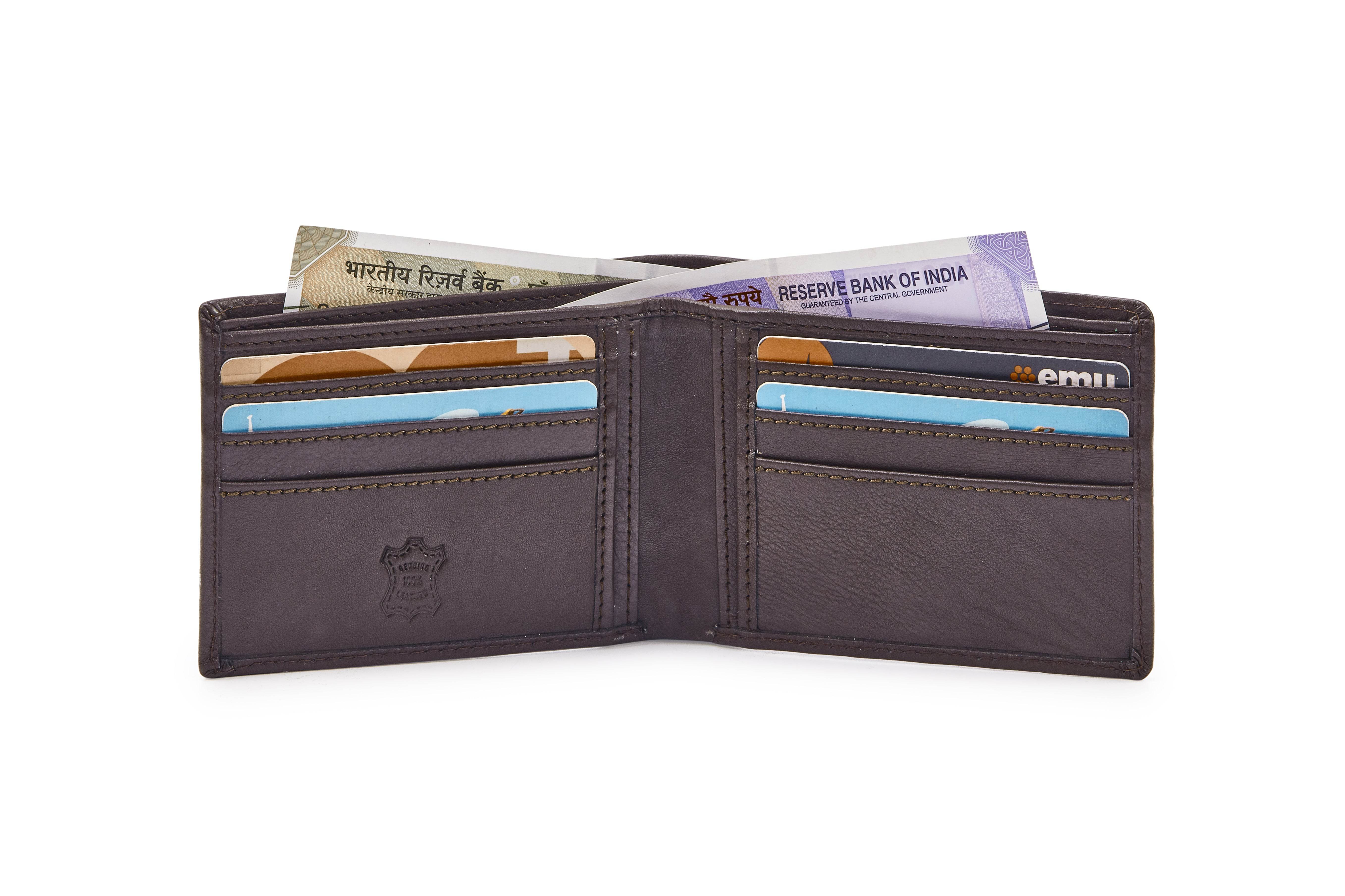 Leather Wallet WL100MDK - Tom Tanners