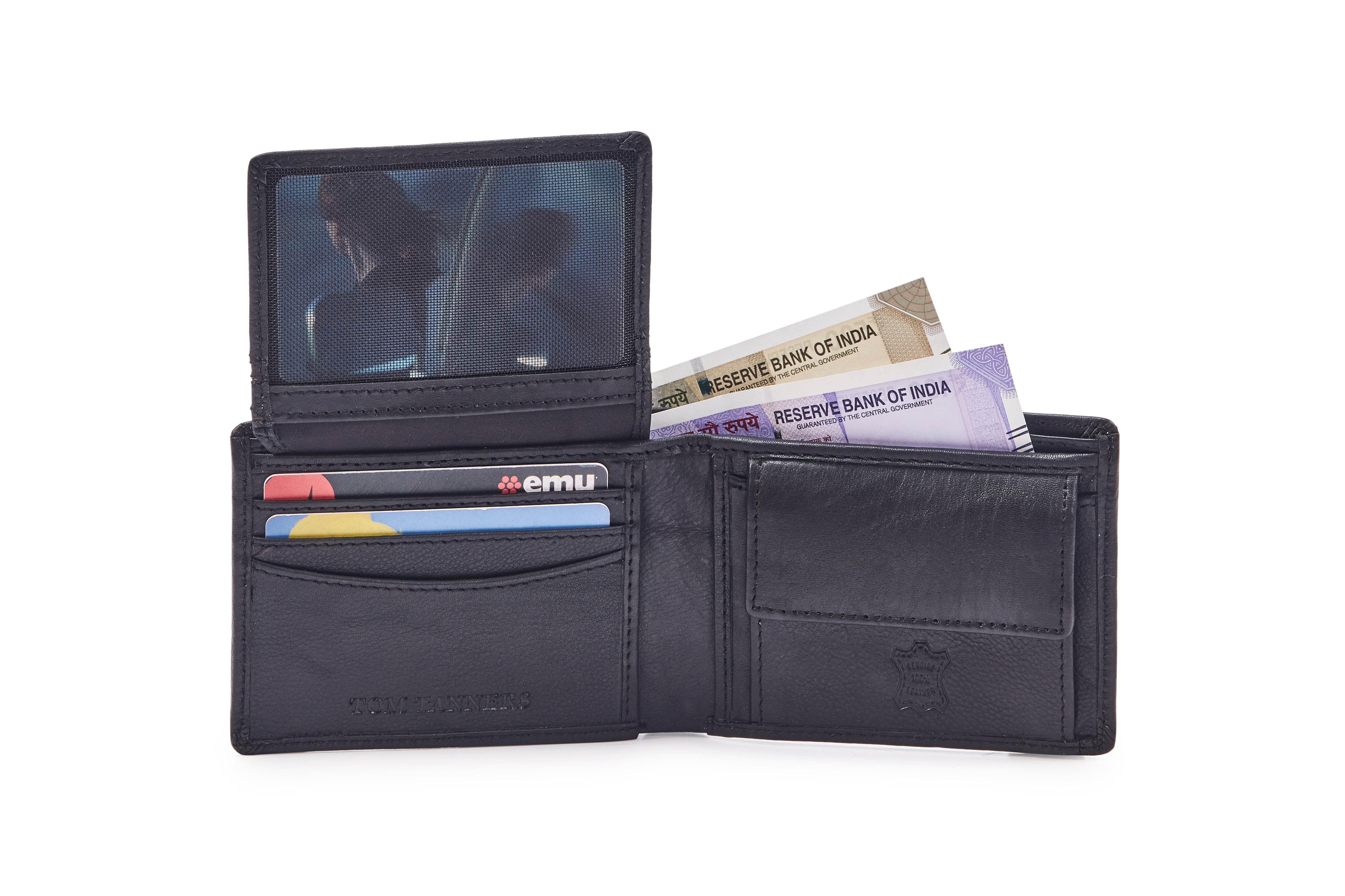 Leather Wallet WL102BK - Tom Tanners