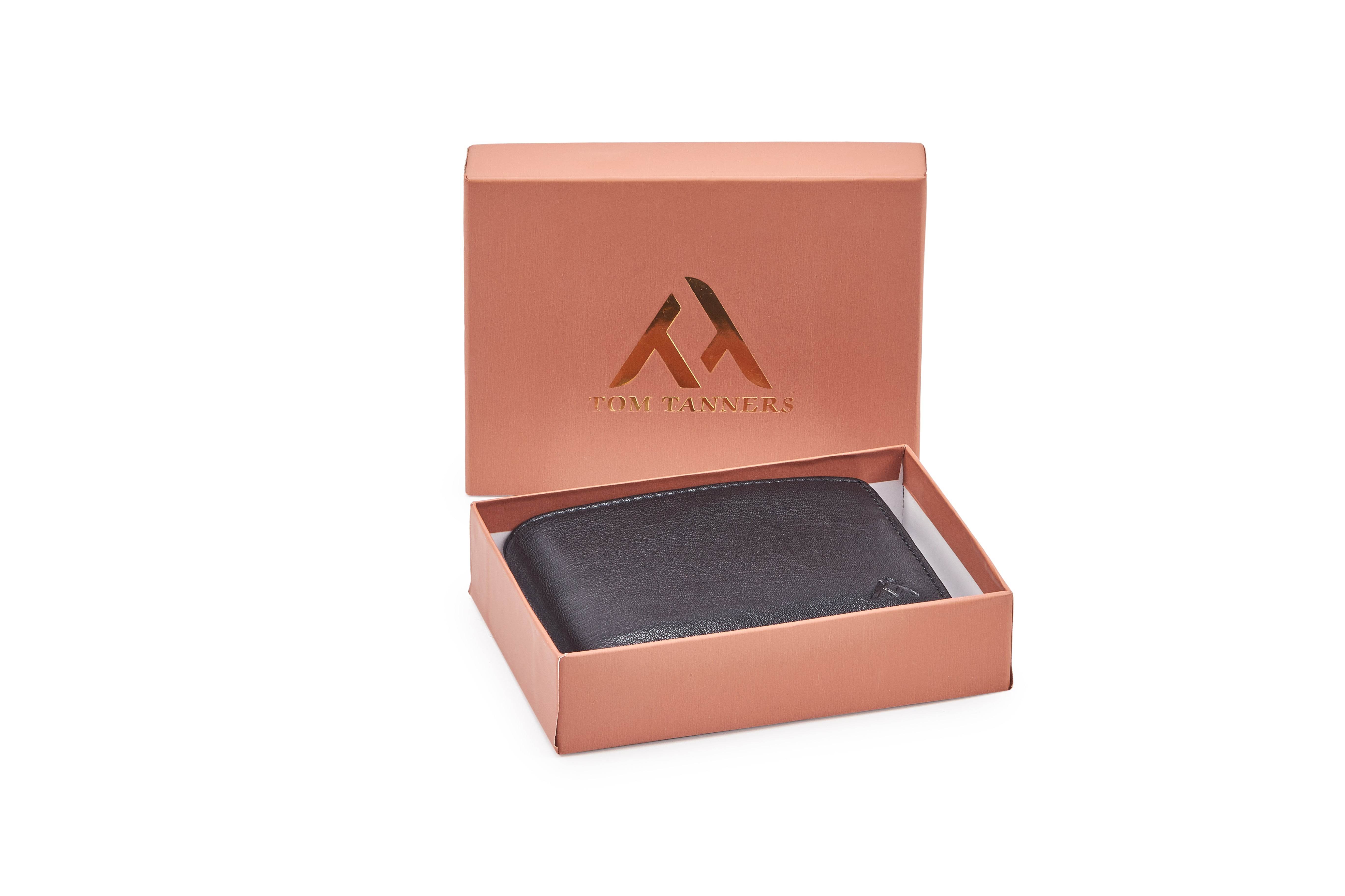 Leather Wallet WL208BK - Tom Tanners