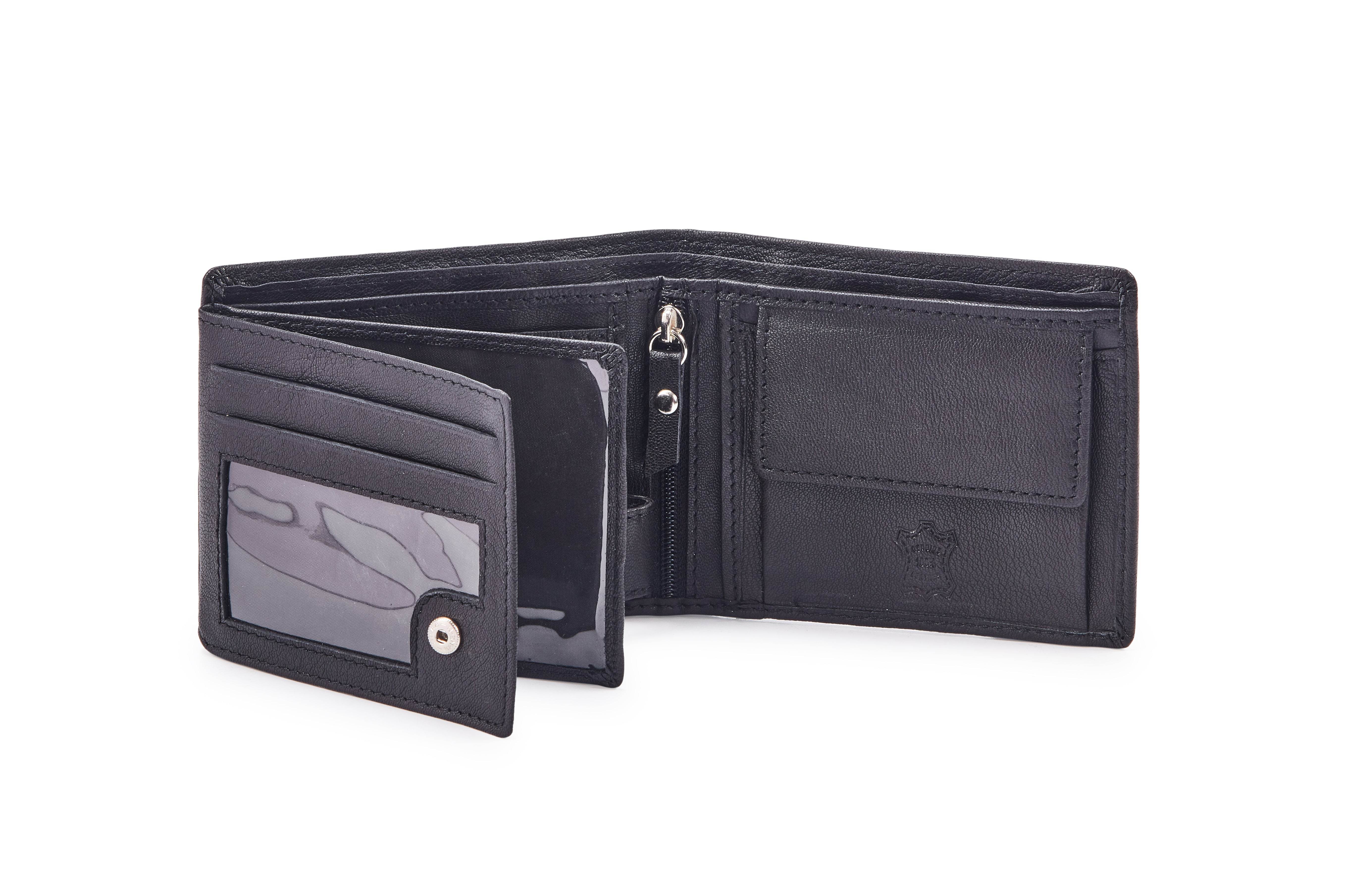 Leather Wallet WL208BK - Tom Tanners