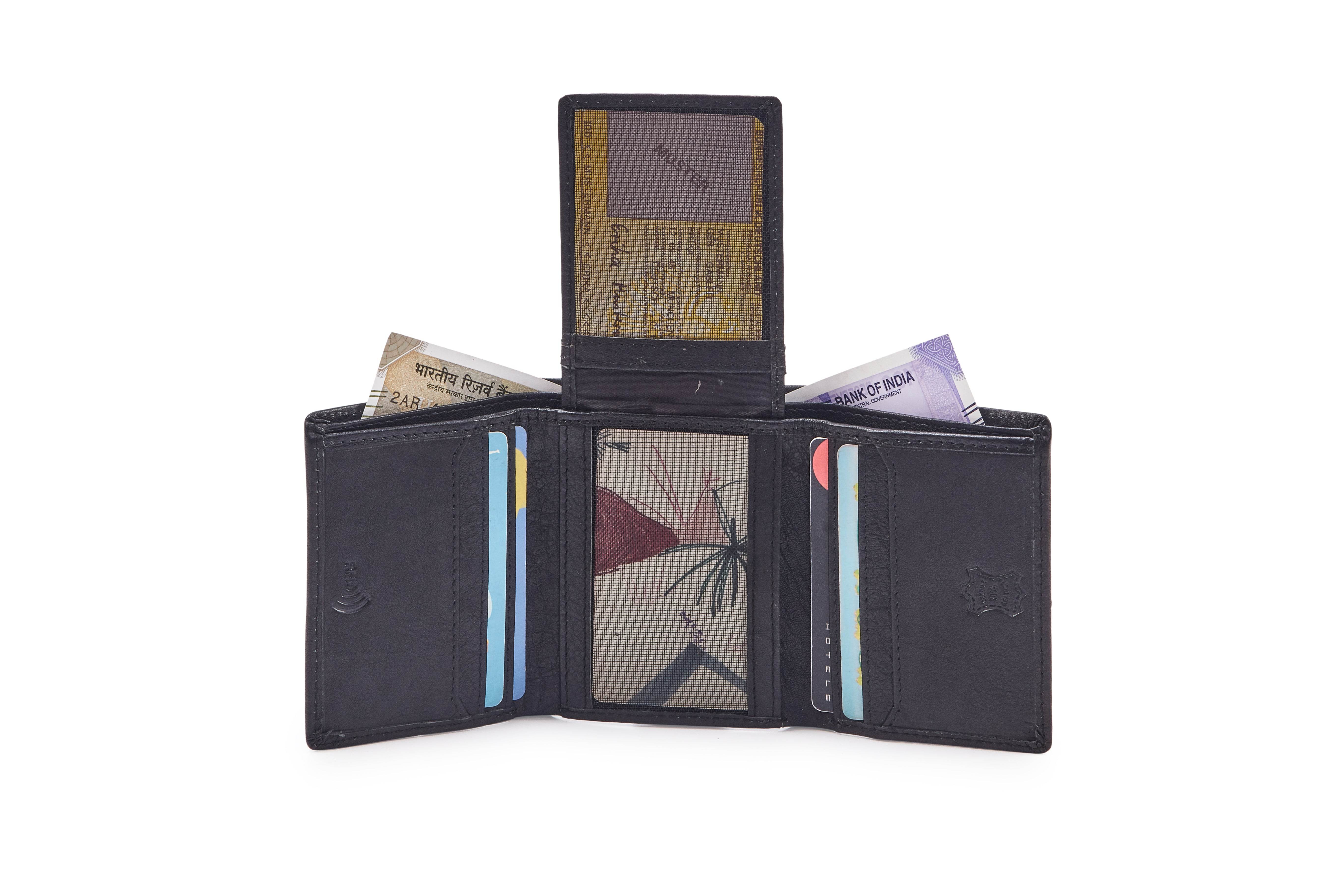 Leather Wallet WL703BK-B - Tom Tanners