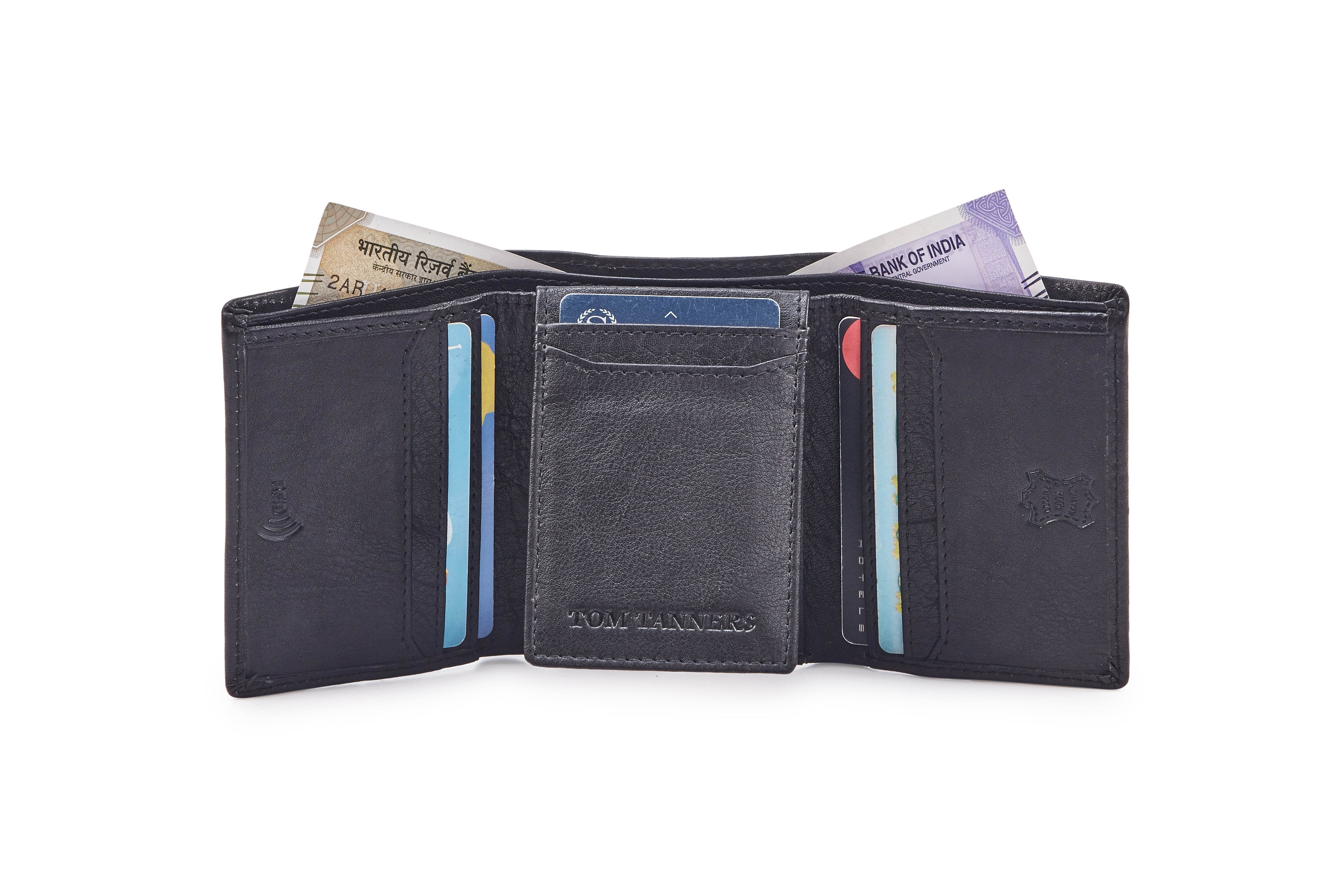 Leather Wallet WL703BK-B - Tom Tanners