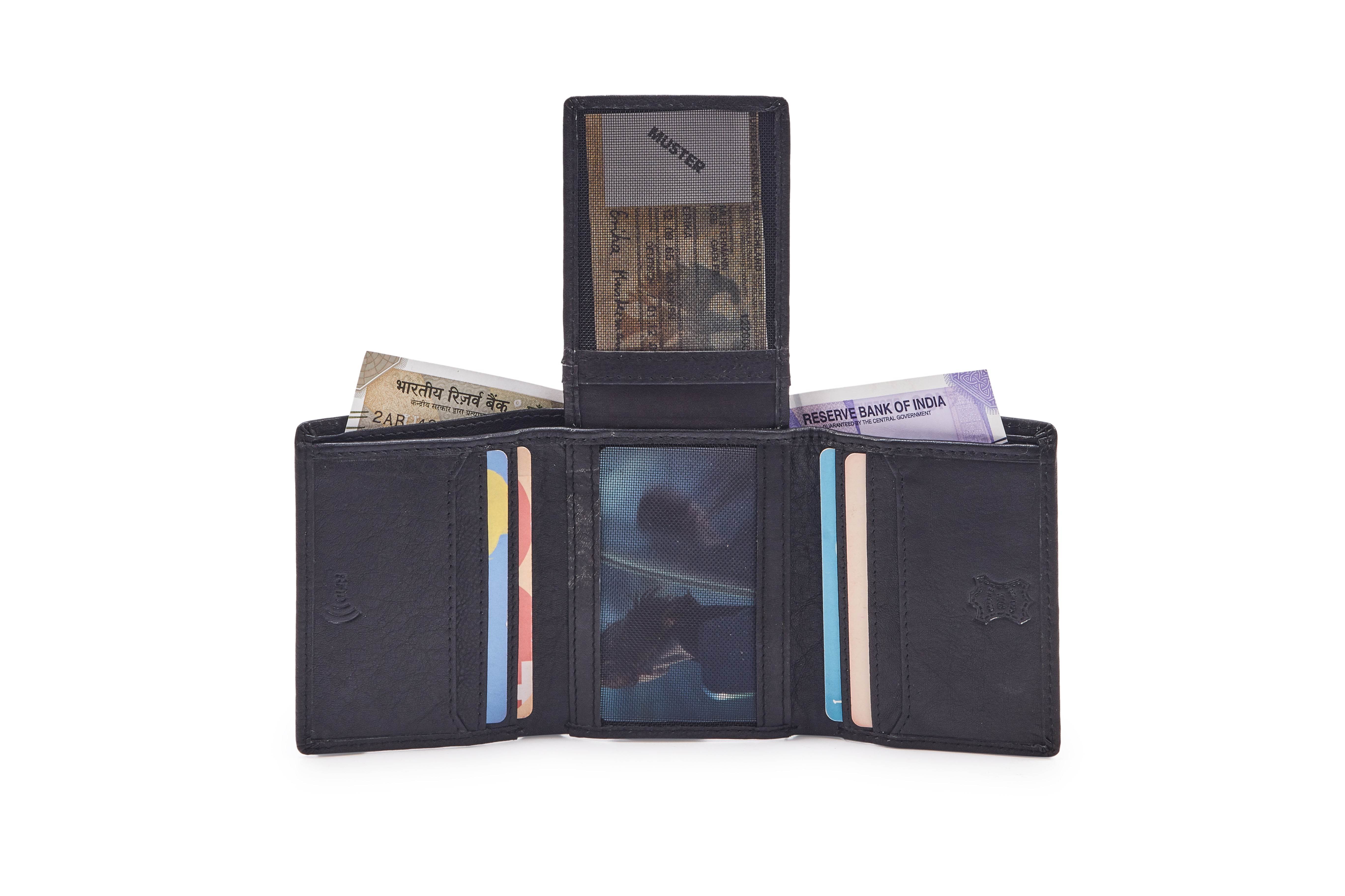 Leather Wallet WL703BK - Tom Tanners