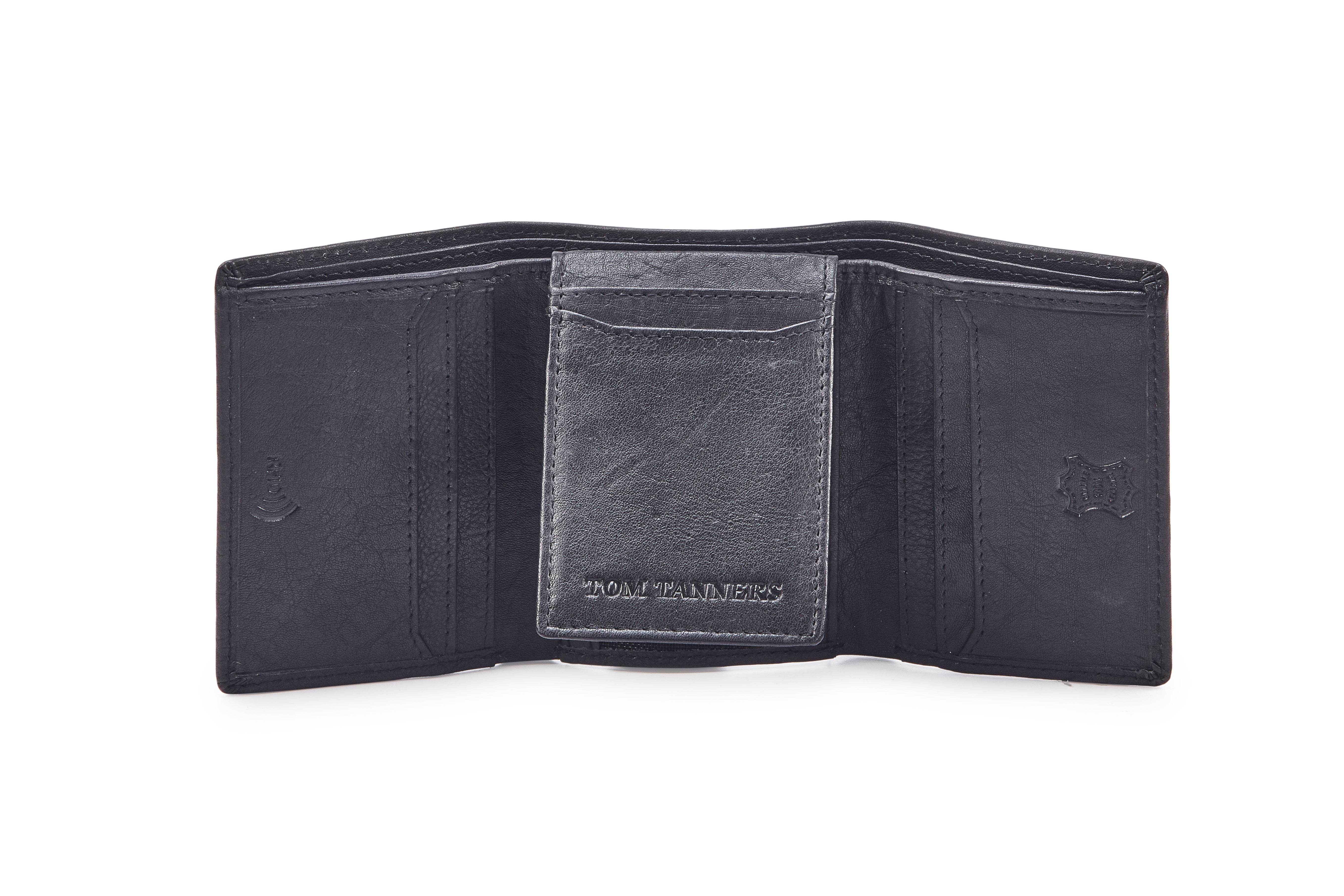 Leather Wallet WL703BK - Tom Tanners